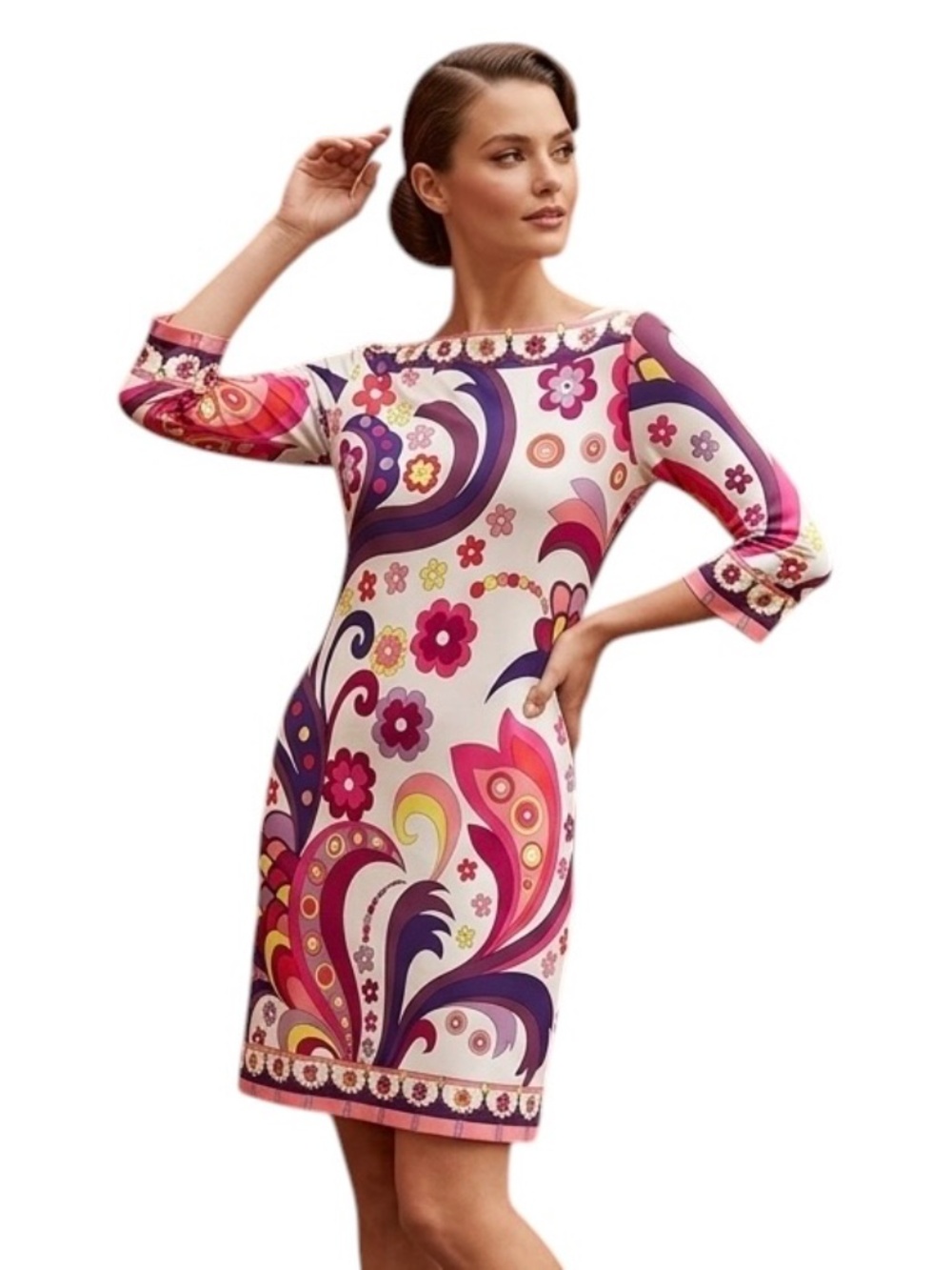 Ali Ro Women's Floral Print Dress — Size 8